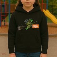 Flying Halloween Witch Kids Hoodie thumb 3