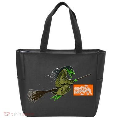 Flying Halloween Witch Tote Bag
