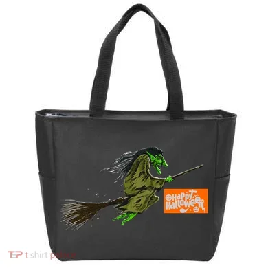Flying Halloween Witch Tote Bag