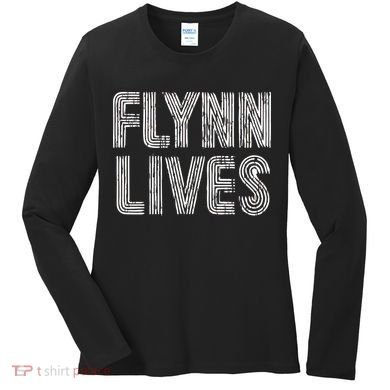 Flynn Lives Retro Logo Women's Long Sleeve Shirt