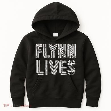 Flynn Lives Retro Logo Kids Hoodie