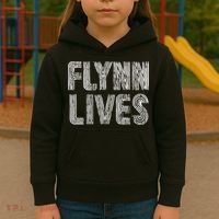 Flynn Lives Retro Logo Kids Hoodie thumb 3