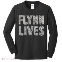 Flynn Lives Retro Logo Kids Long Sleeve Shirt thumb 0