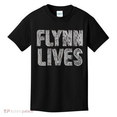 Flynn Lives Retro Logo Kids T-Shirt