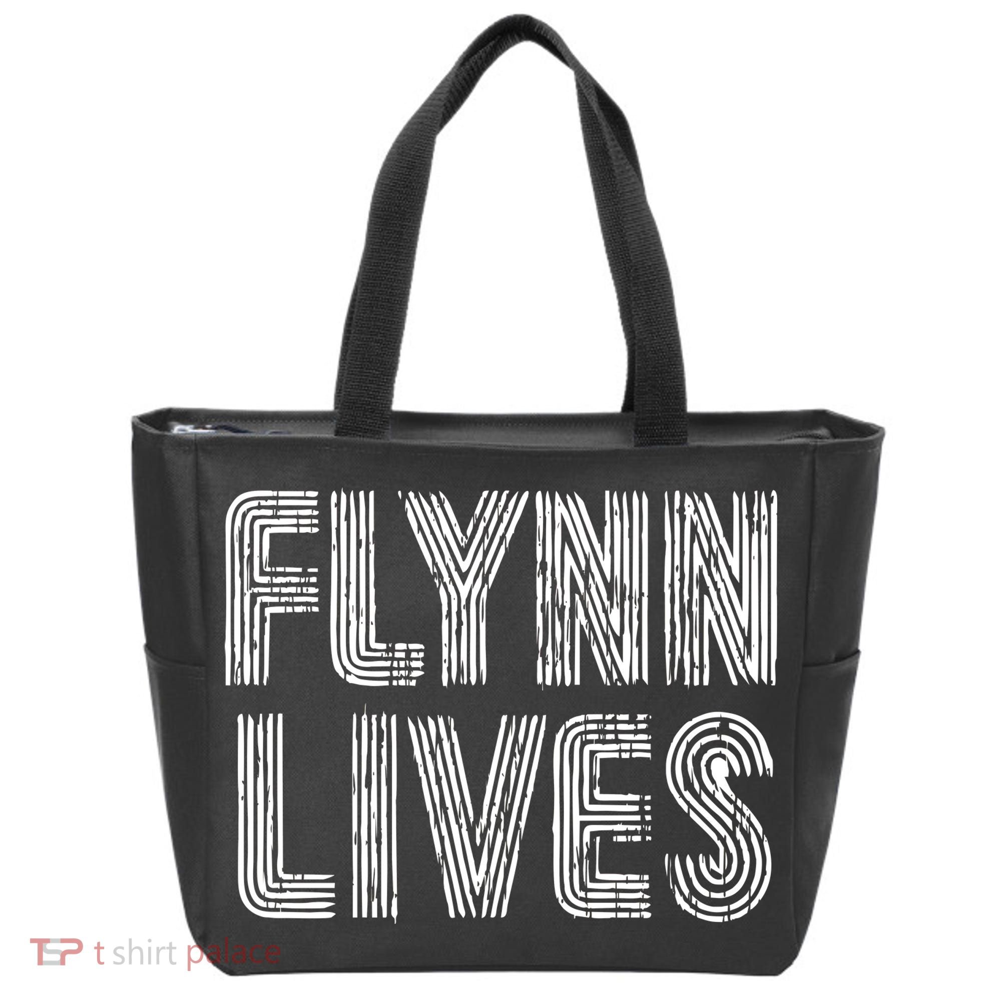 Flynn Lives Retro Logo Tote Bag