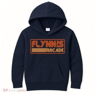 Flynn's Arcade Vintage Retro 80's Logo Kids Hoodie