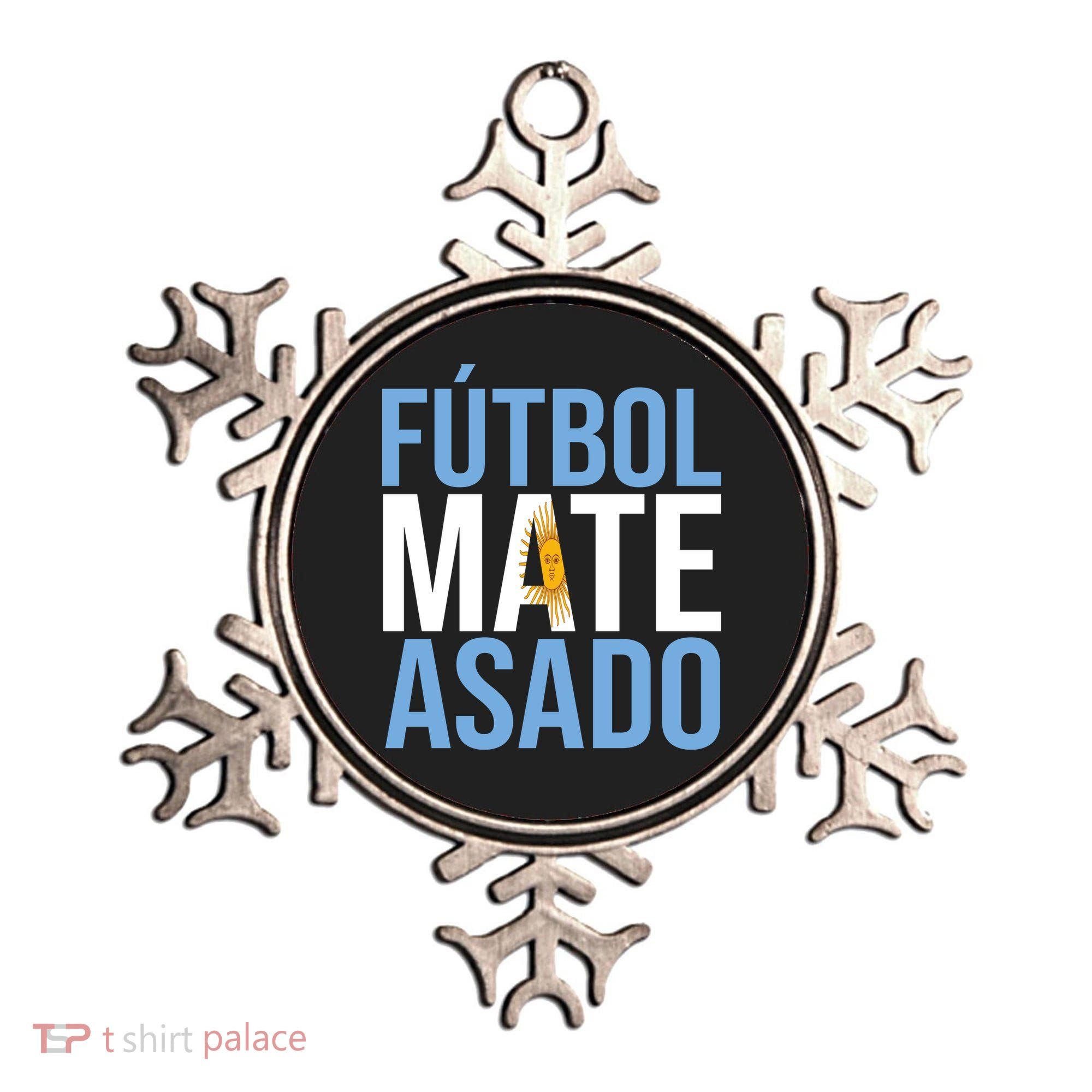 Futbol Mate Asado Argentina Pride Ornament