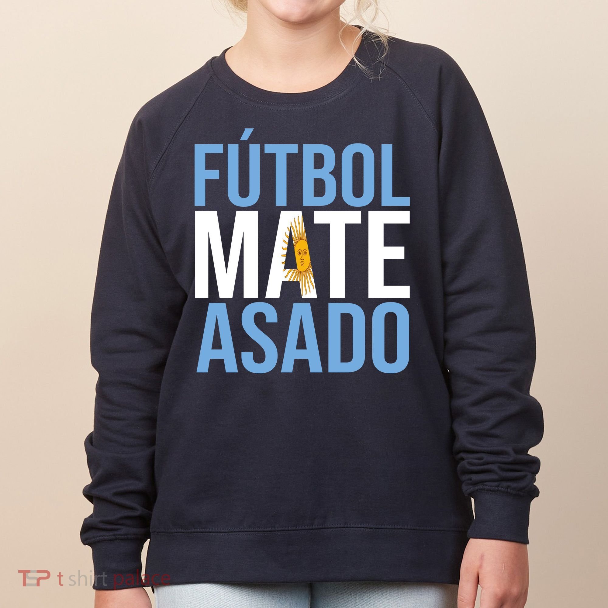 Futbol Mate Asado Argentina Pride Women's Sweatshirt