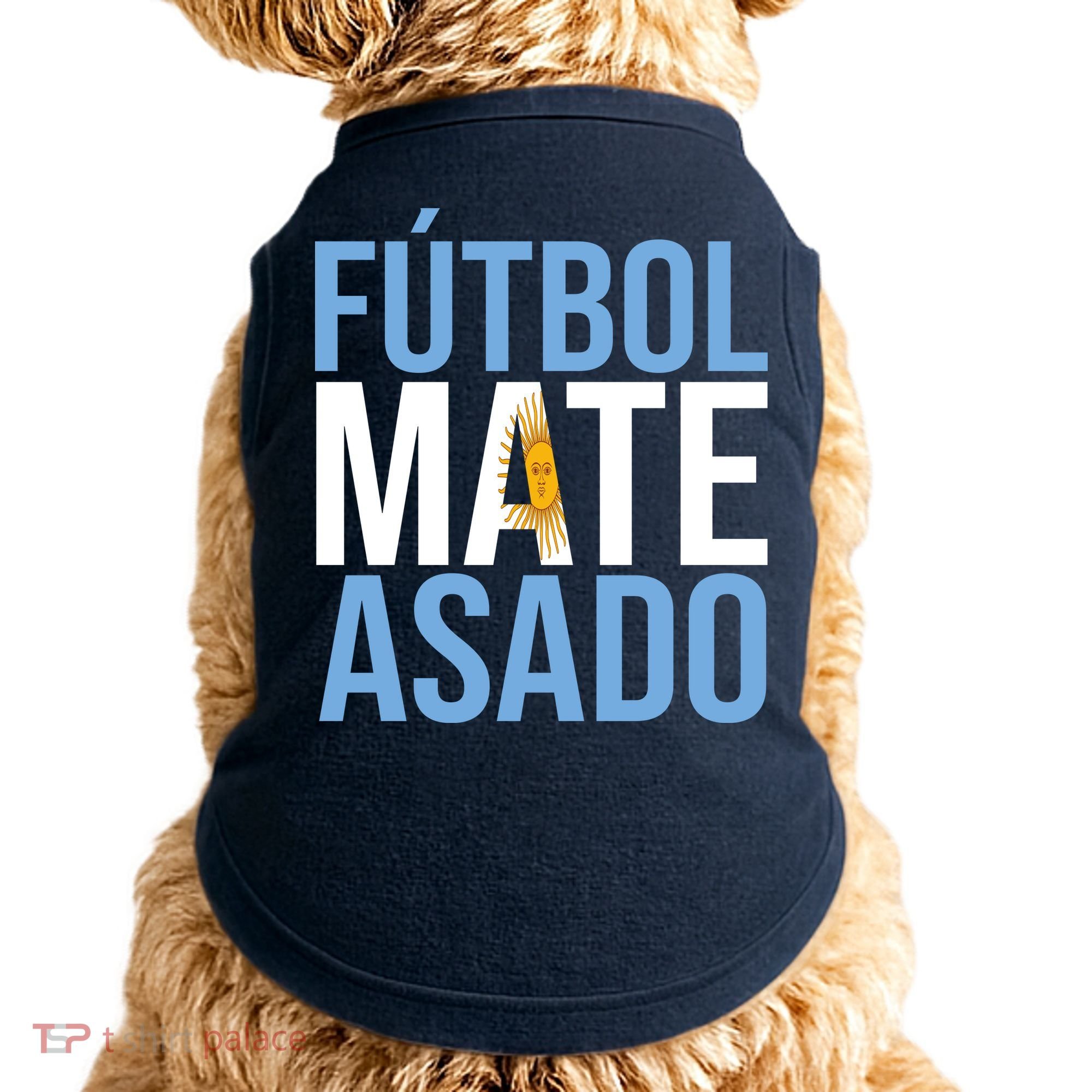Futbol Mate Asado Argentina Pride Doggie Tank