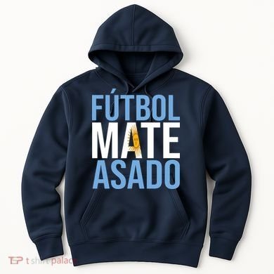 Futbol Mate Asado Argentina Pride Hoodie
