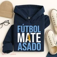 Futbol Mate Asado Argentina Pride Hoodie thumb 4
