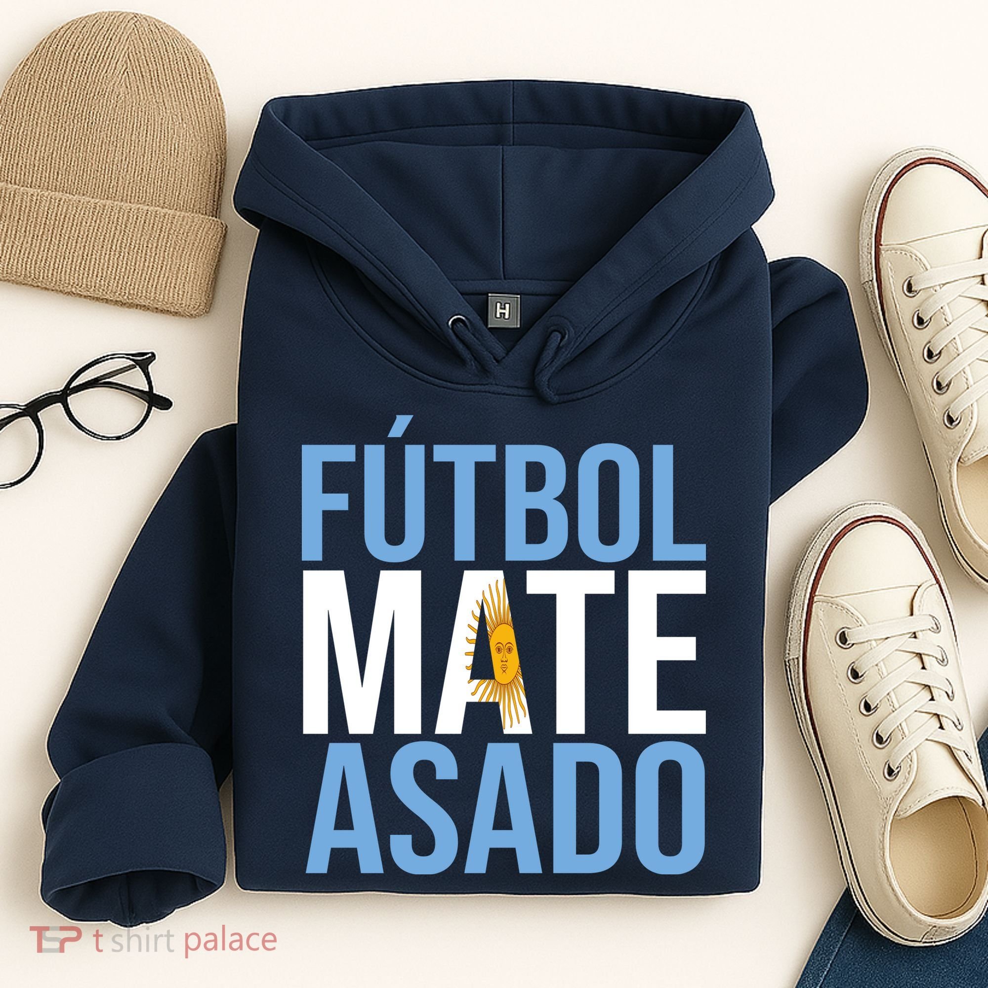 Futbol Mate Asado Argentina Pride Hoodie