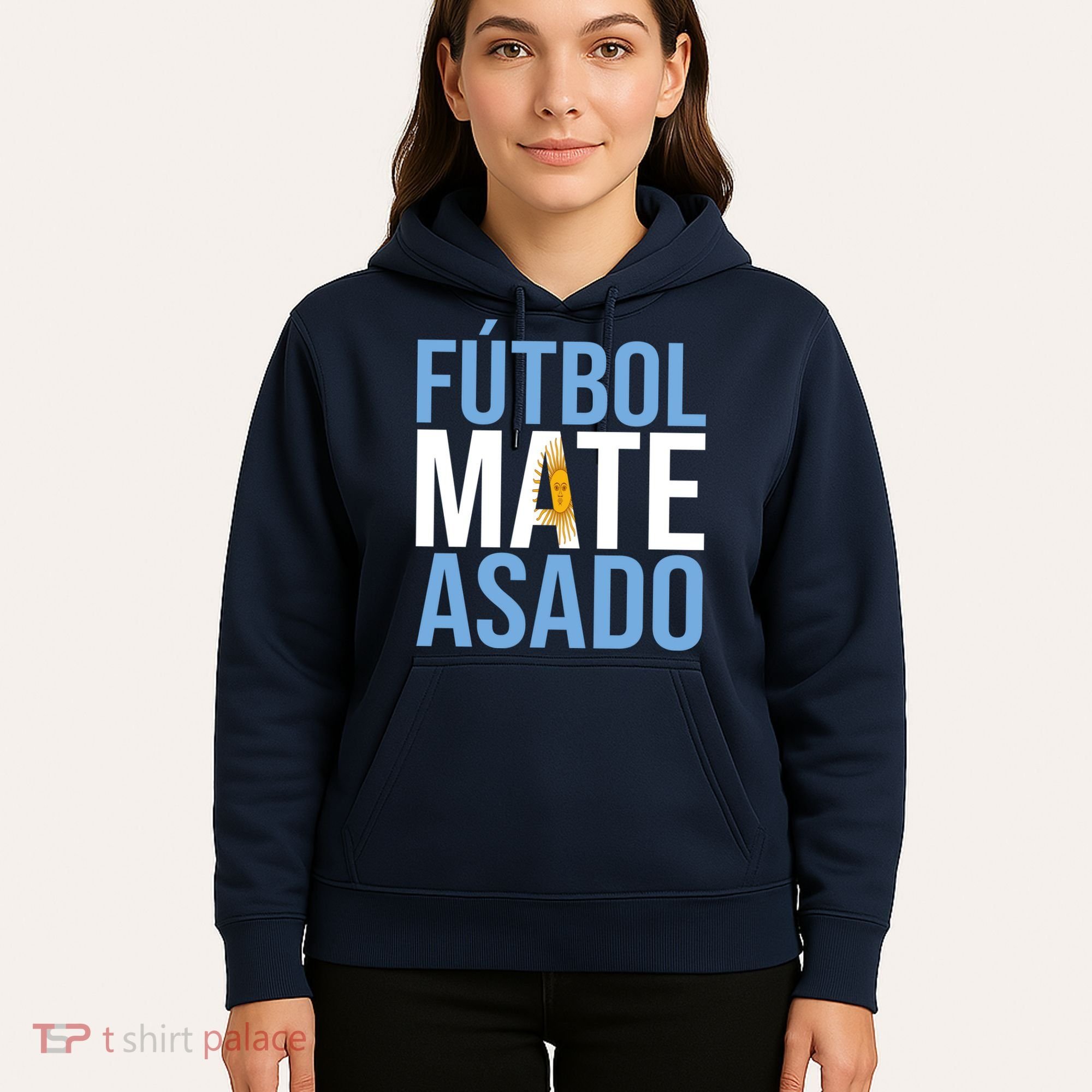 Futbol Mate Asado Argentina Pride Hoodie