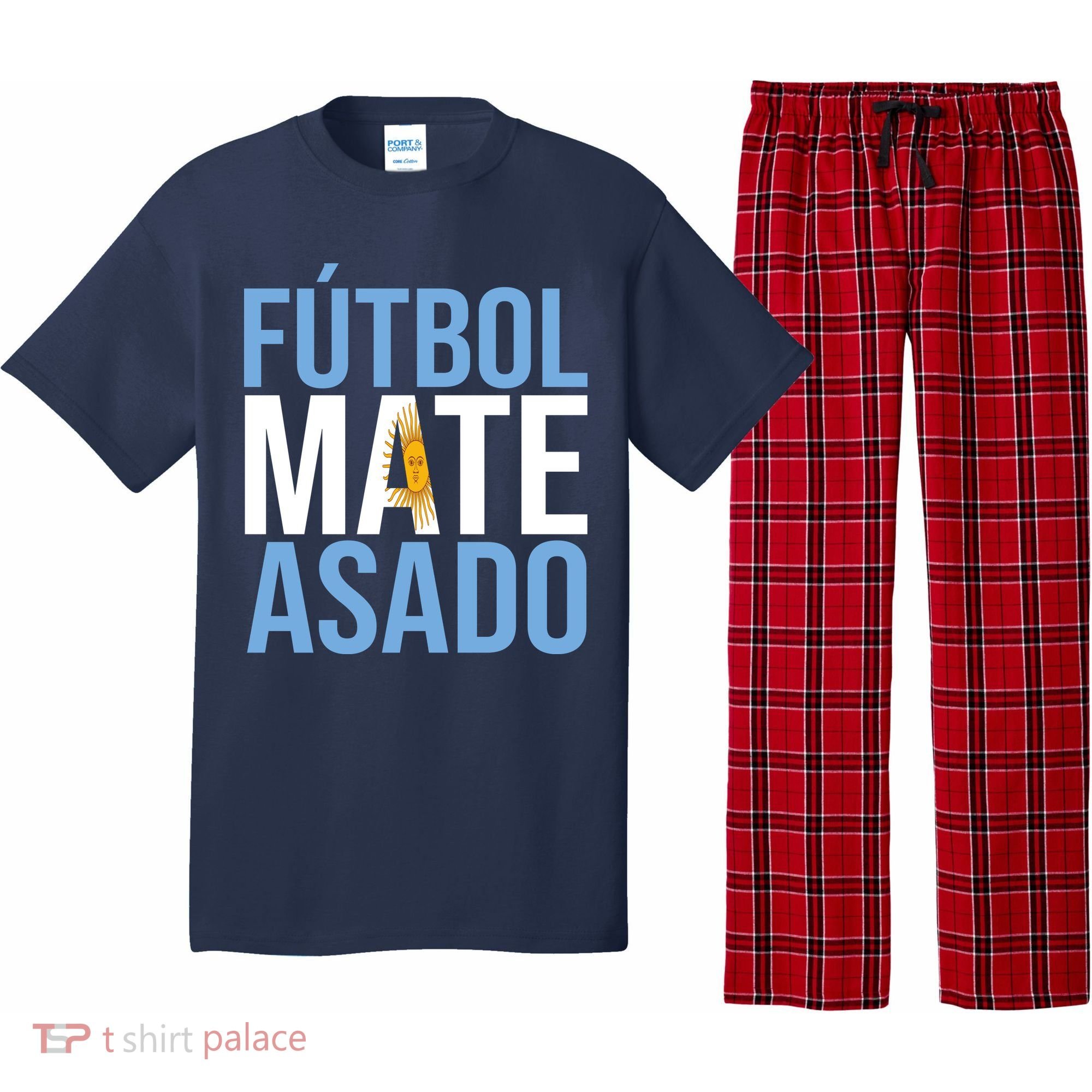 Futbol Mate Asado Argentina Pride Pajama Set