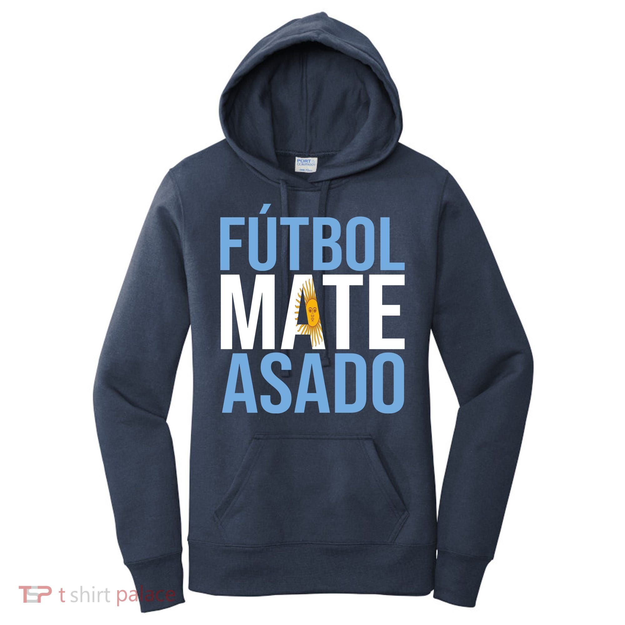 Futbol Mate Asado Argentina Pride Women's Hoodie