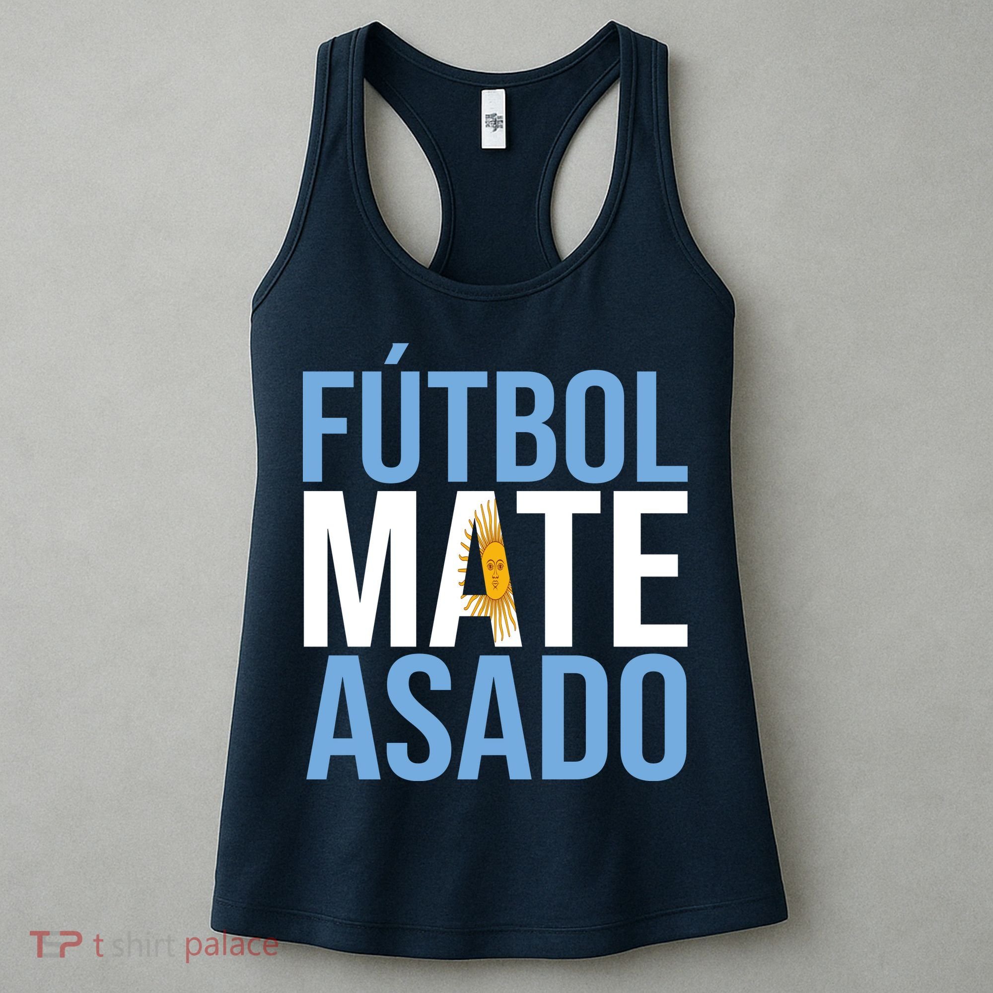 Futbol Mate Asado Argentina Pride Women's Tank Top