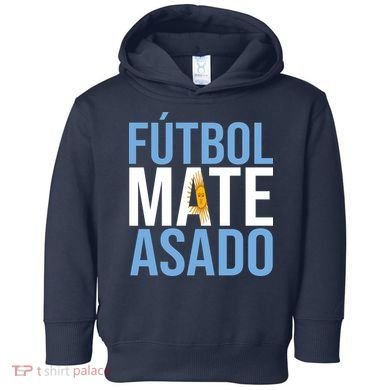 Futbol Mate Asado Argentina Pride Toddler Hoodie