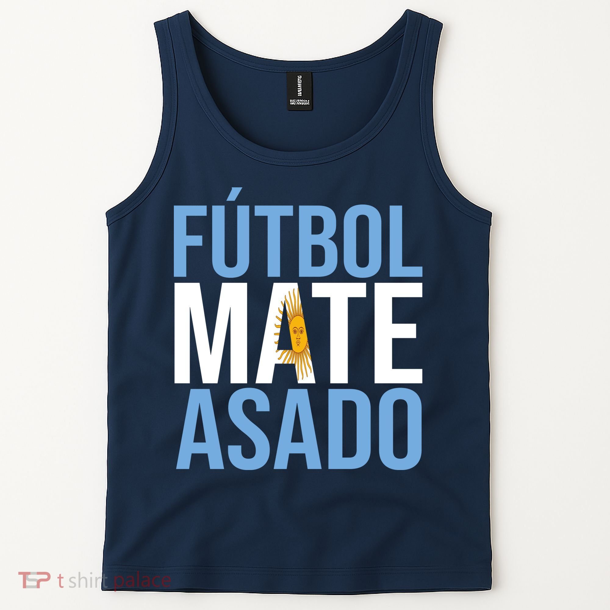 Futbol Mate Asado Argentina Pride Tank Top