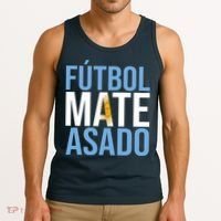 Futbol Mate Asado Argentina Pride Tank Top thumb 3