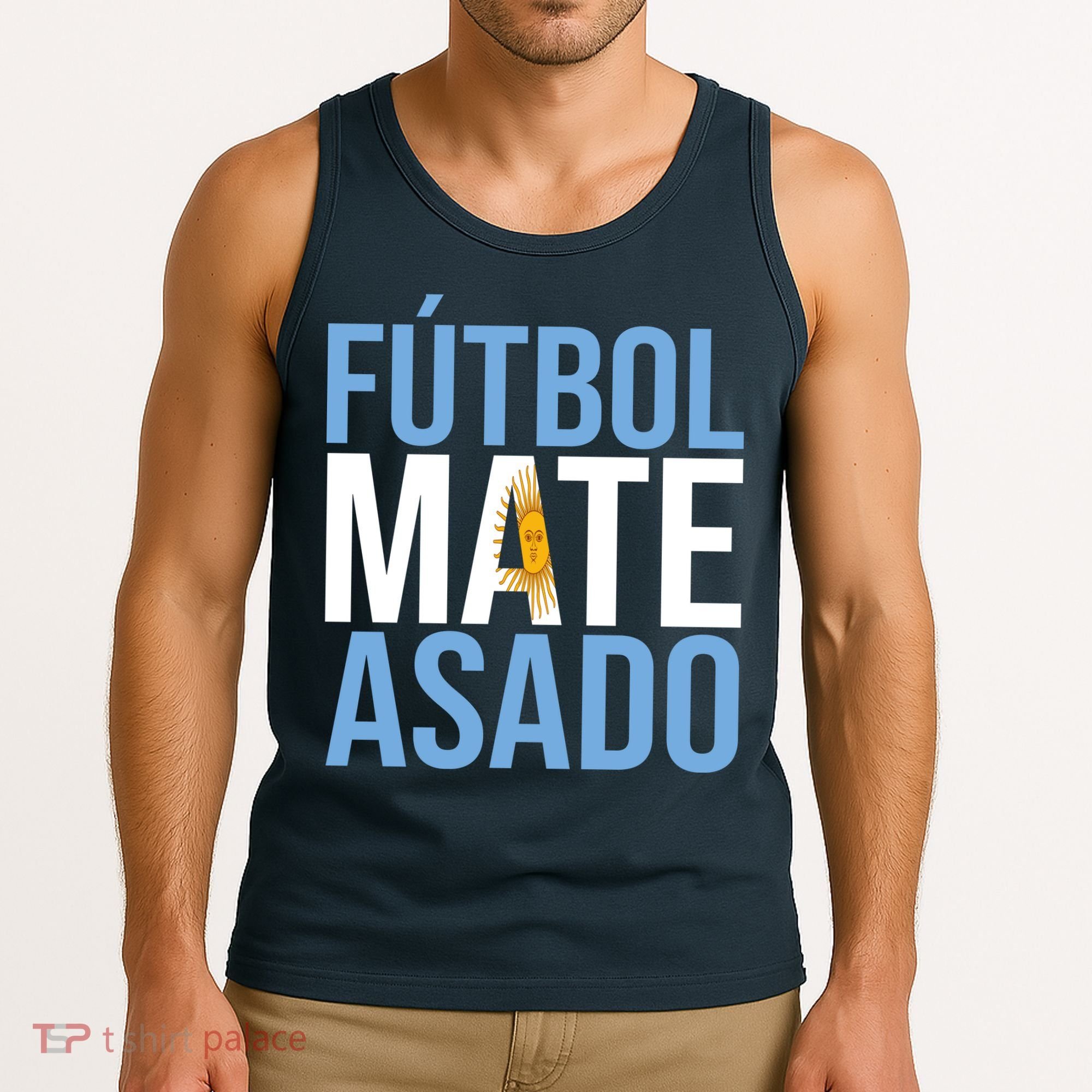 Futbol Mate Asado Argentina Pride Tank Top