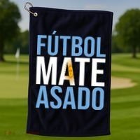 Futbol Mate Asado Argentina Pride Golf Towel thumb 1