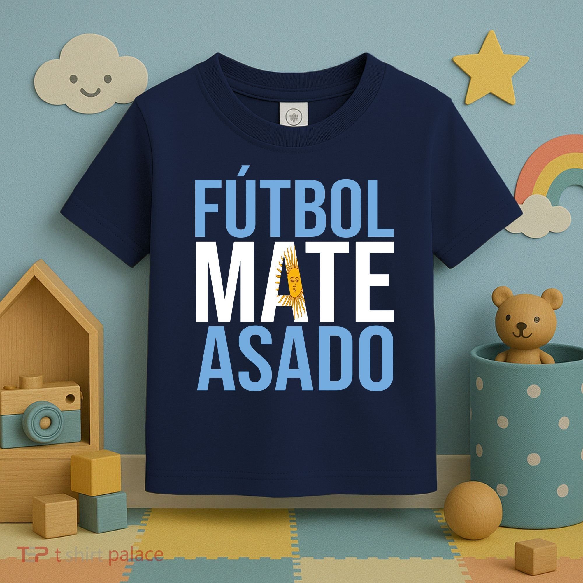 Futbol Mate Asado Argentina Pride Toddler T-Shirt