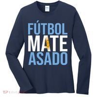 Futbol Mate Asado Argentina Pride Women's Long Sleeve Shirt thumb 0