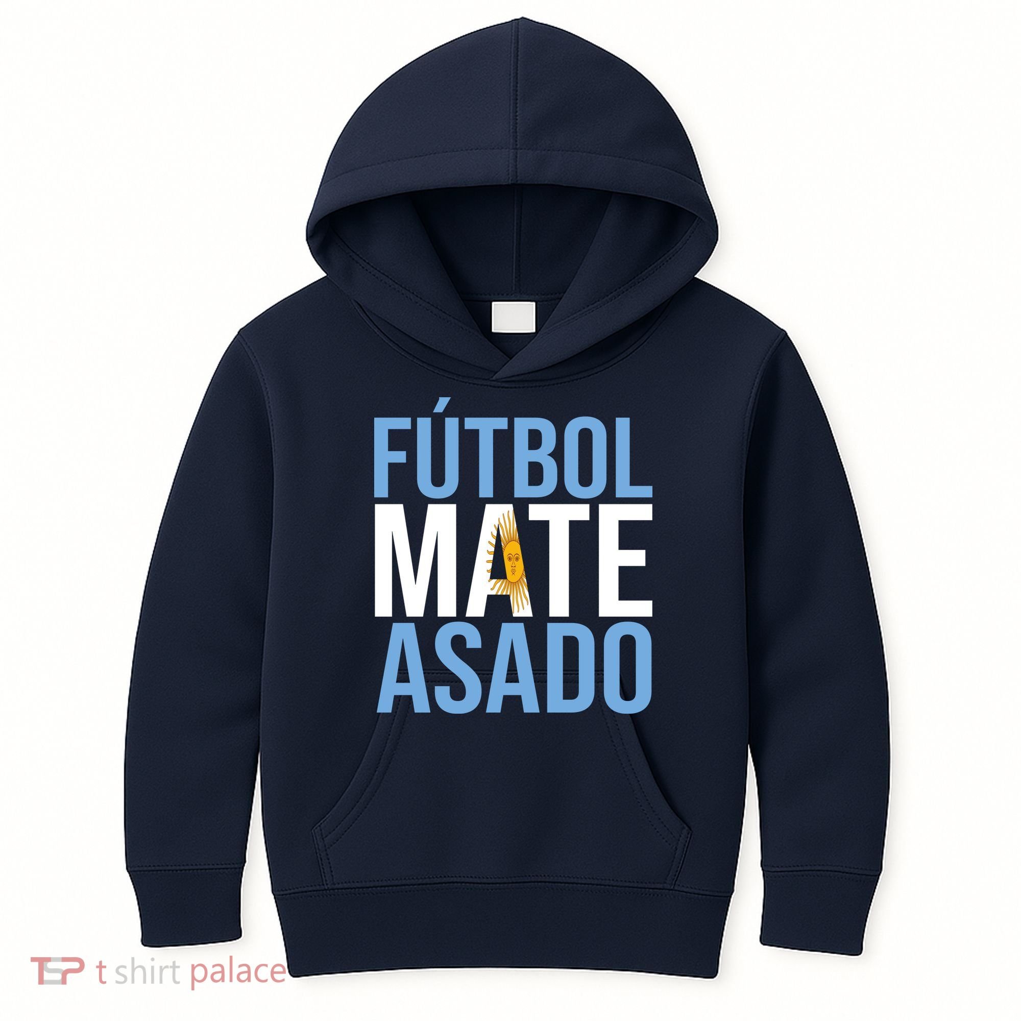 Futbol Mate Asado Argentina Pride Kids Hoodie