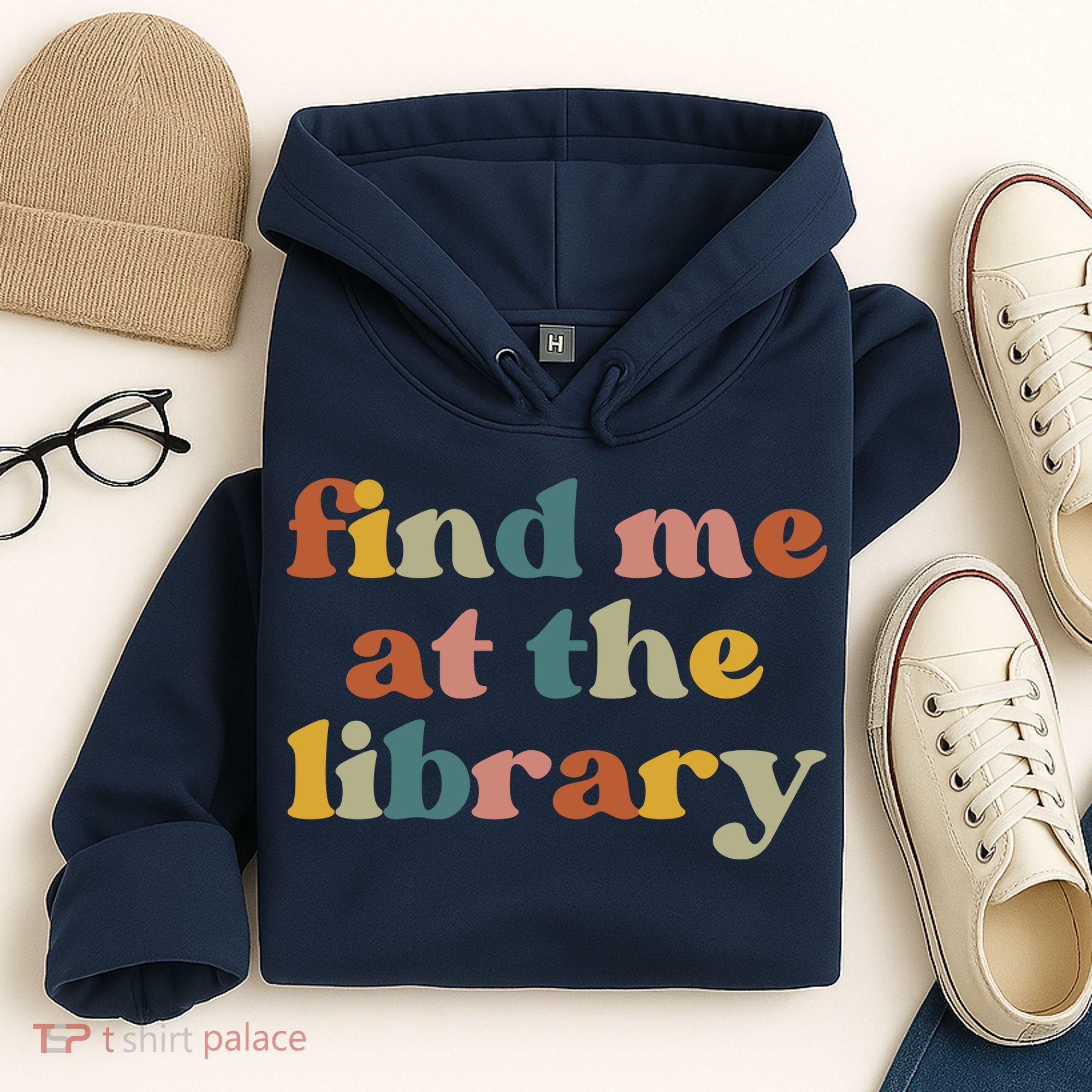 Find Me At The Library Shirt Book Lover School Librarian Groovy Hoodie
