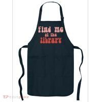 Find Me At The Library Apron thumb 0