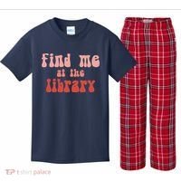 Find Me At The Library Kids Plaid Pajama Set thumb 0