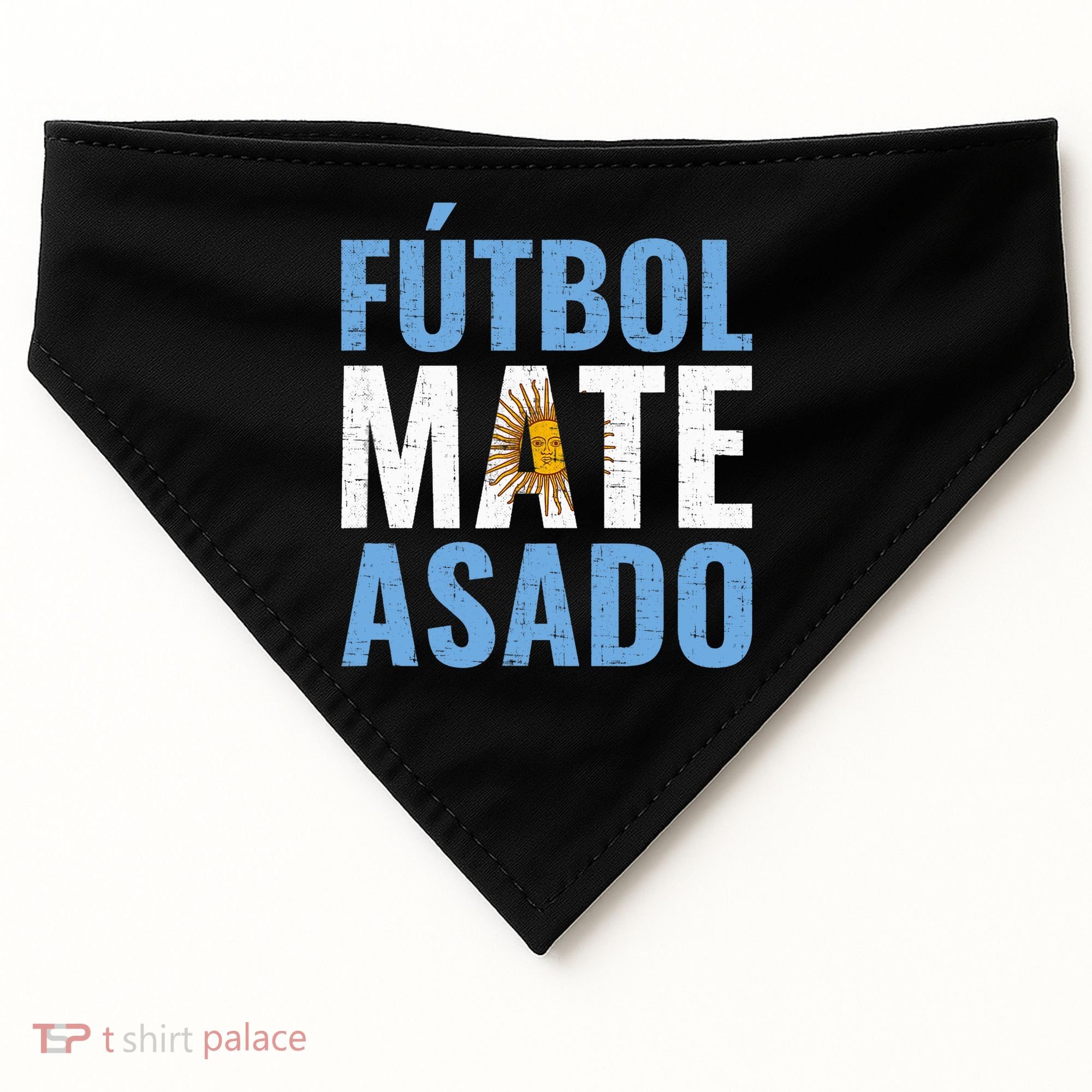 Futbol Mate Asado, Argentina USA-Made Doggie Bandana