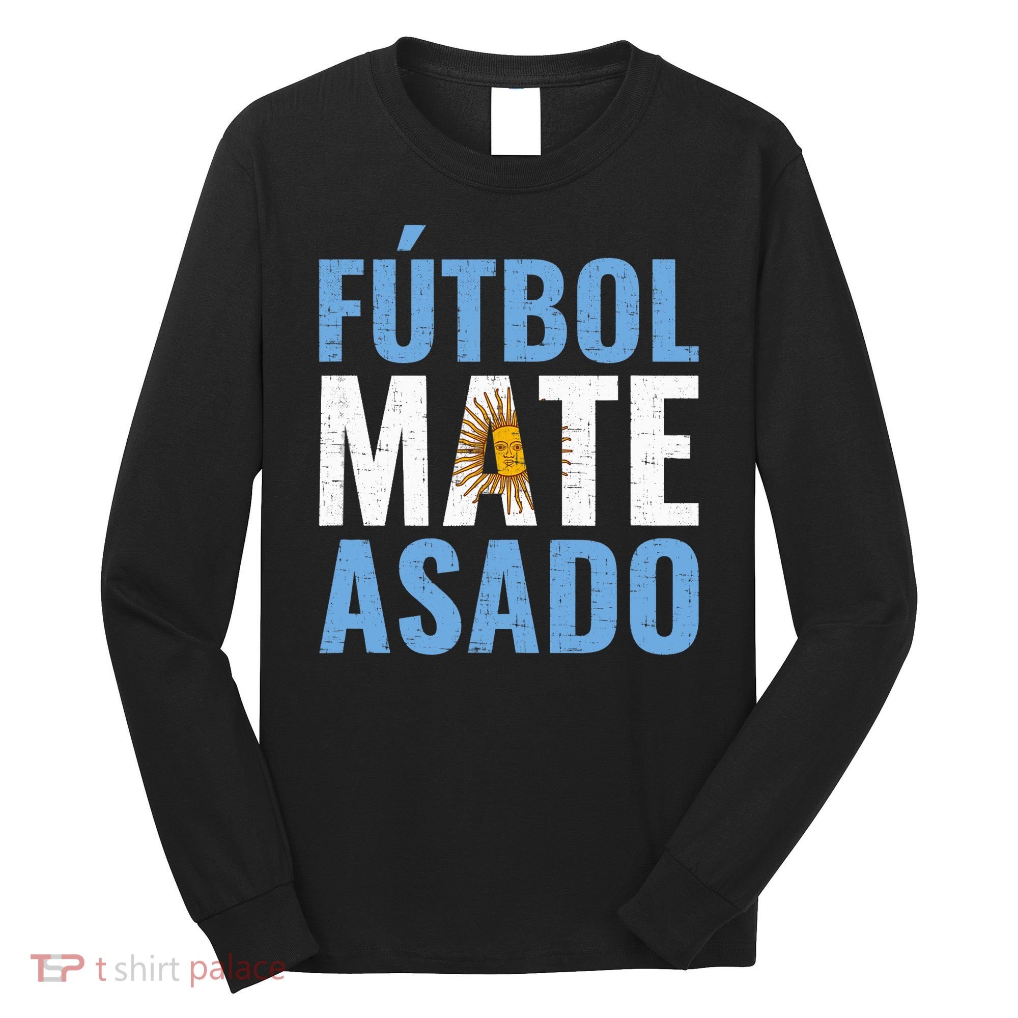 Futbol Mate Asado, Argentina Long Sleeve Shirt