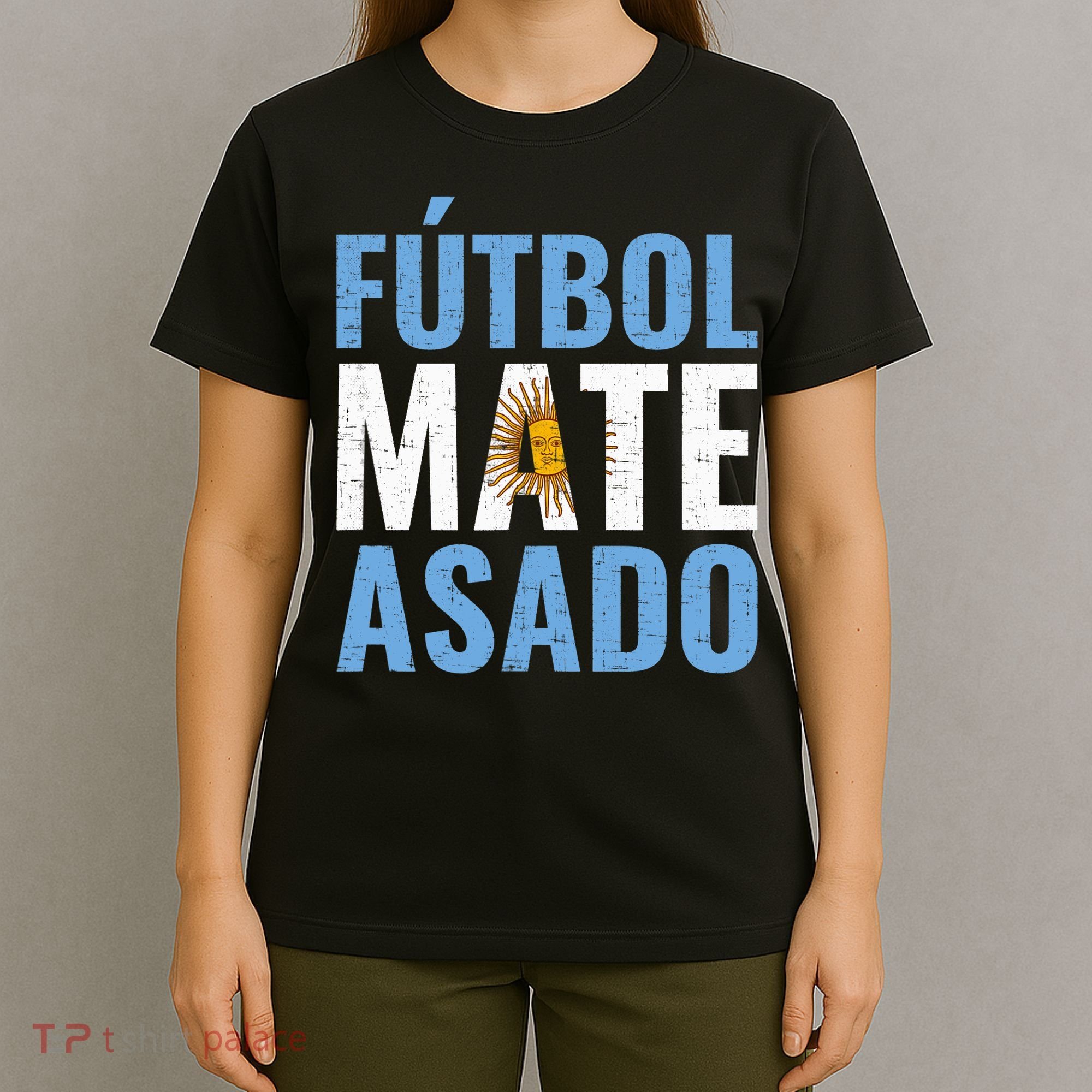 Futbol Mate Asado, Argentina T-Shirt