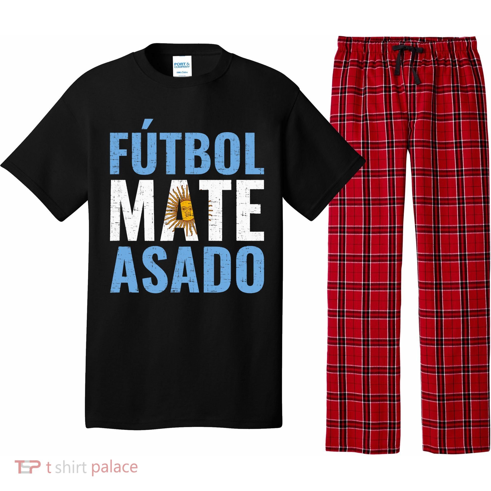 Futbol Mate Asado, Argentina Pajama Set