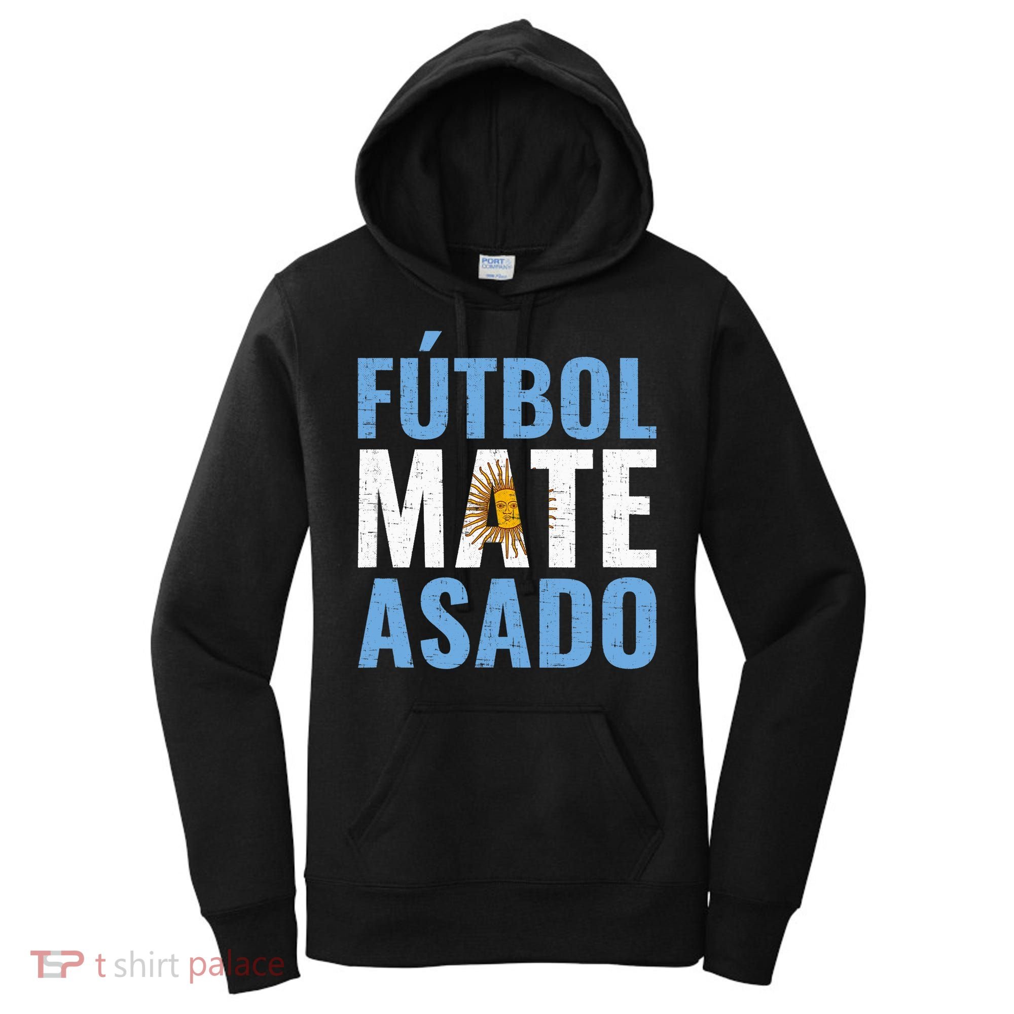 Futbol Mate Asado, Argentina Women's Hoodie