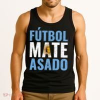 Futbol Mate Asado, Argentina Tank Top thumb 3