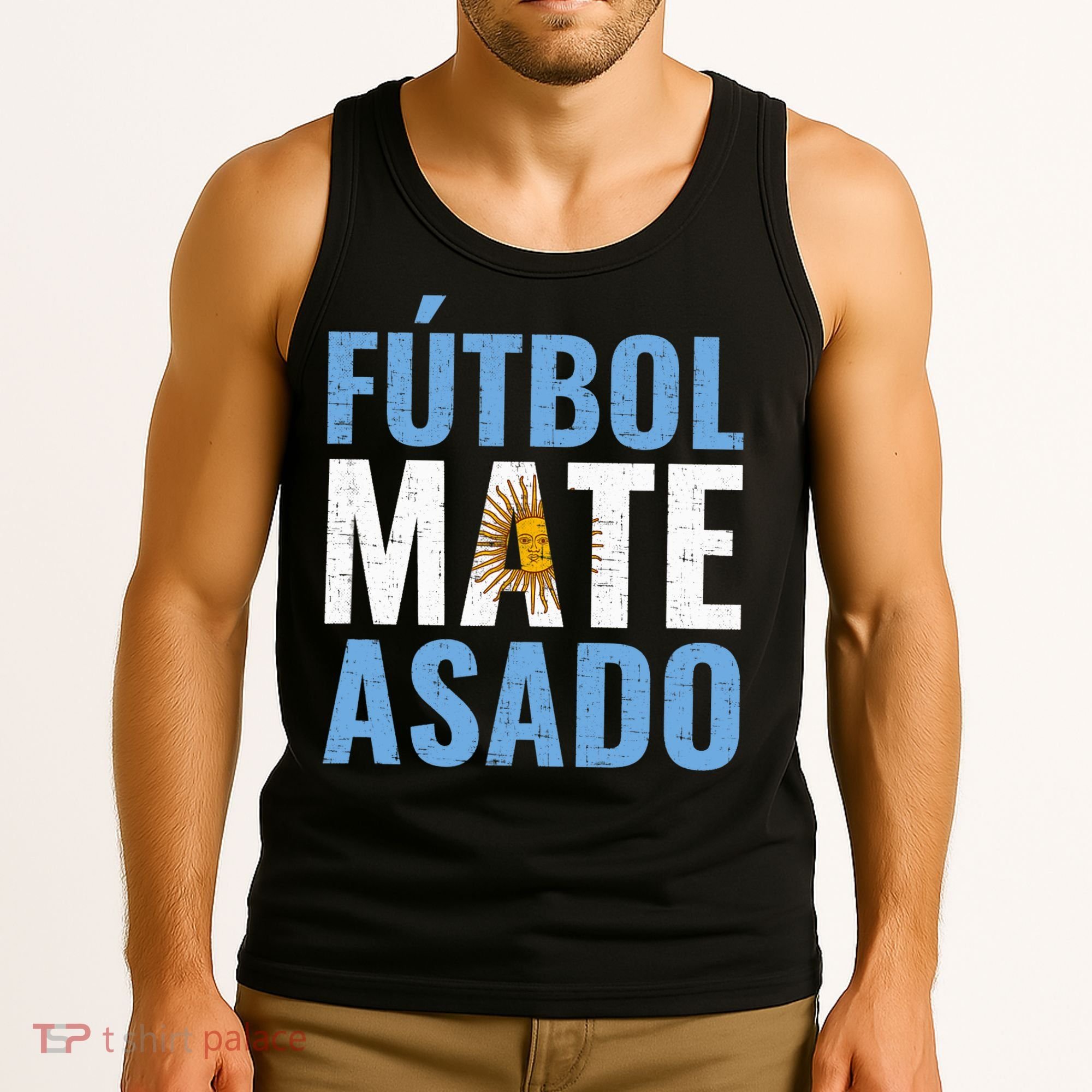 Futbol Mate Asado, Argentina Tank Top