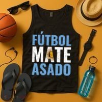 Futbol Mate Asado, Argentina Tank Top thumb 4