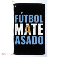 Futbol Mate Asado, Argentina Golf Towel thumb 0