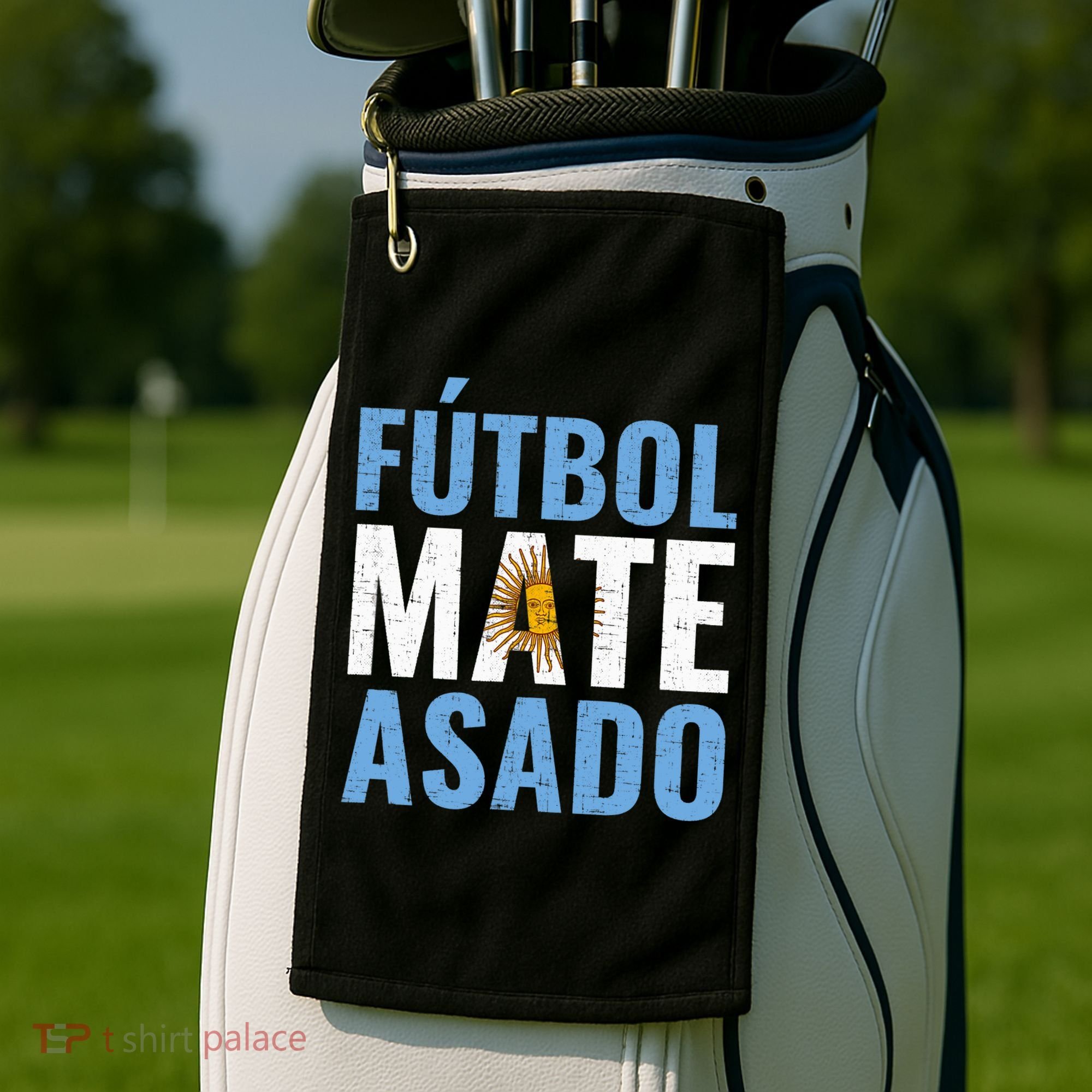 Futbol Mate Asado, Argentina Golf Towel