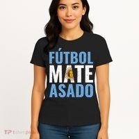 Futbol Mate Asado, Argentina Women's T-Shirt thumb 4