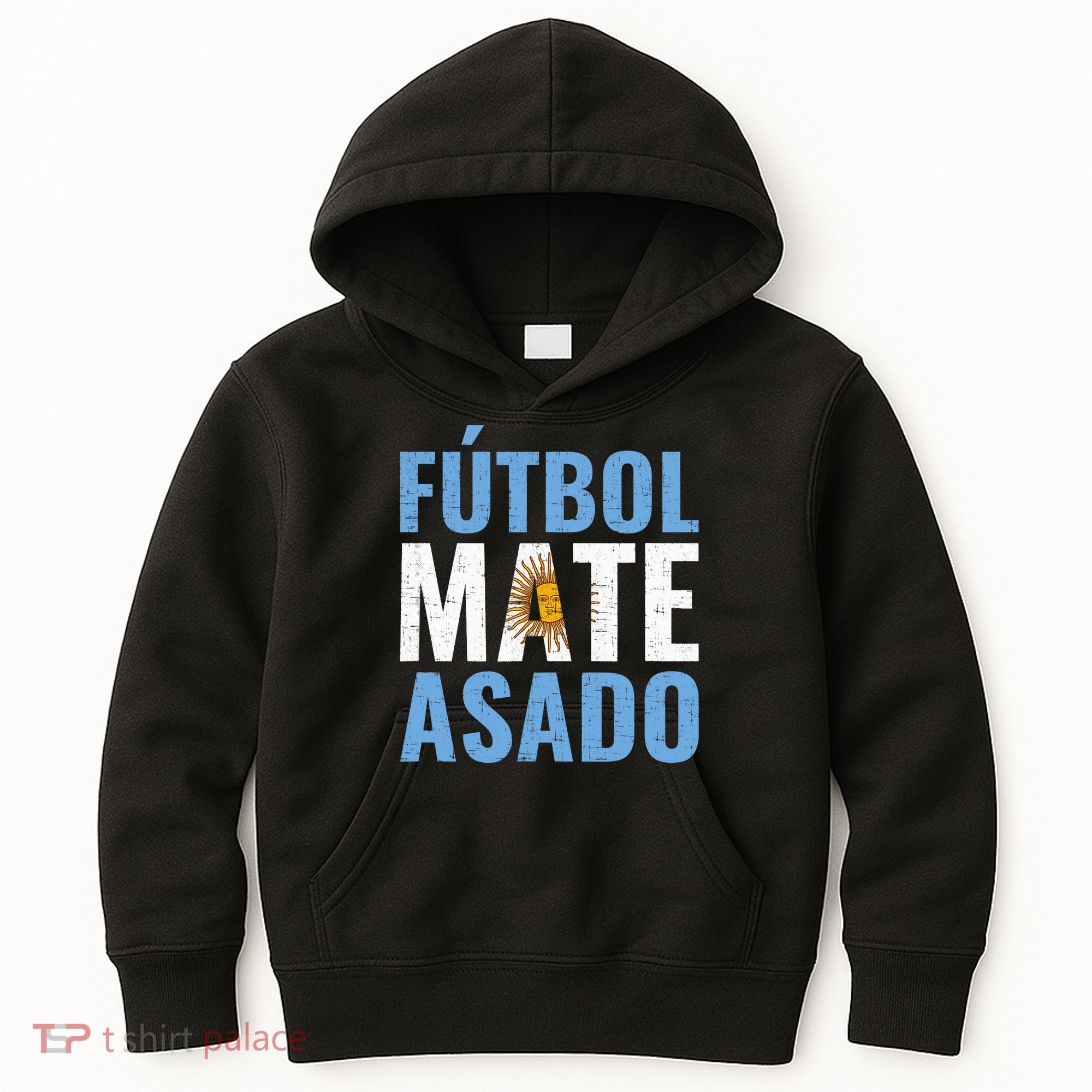 Futbol Mate Asado, Argentina Kids Hoodie