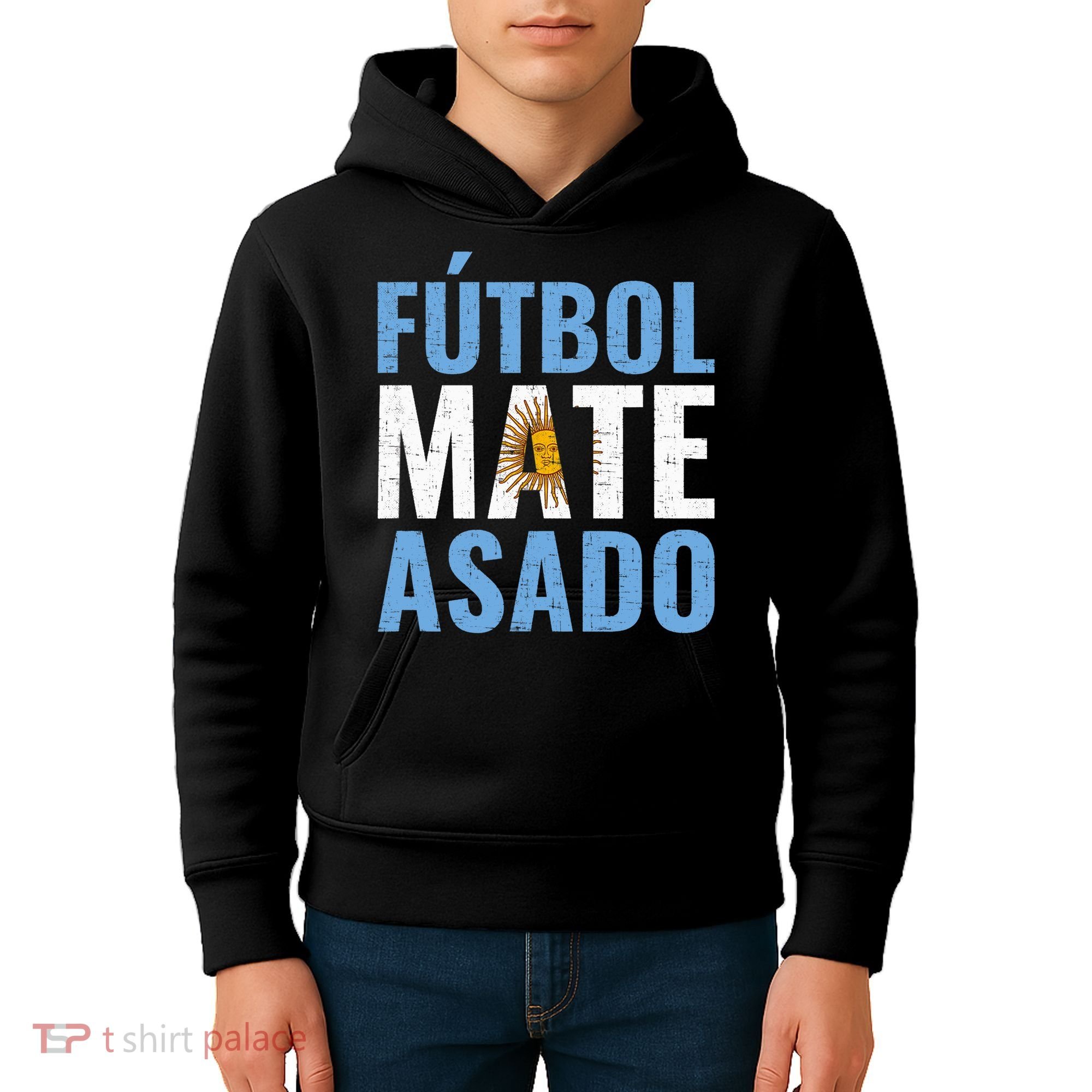 Futbol Mate Asado, Argentina Kids Hoodie