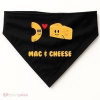 Funny Mac And Cheese Love Food Gift Cool Gift Cute Veggie Gift Tee USA-Made Doggie Bandana thumb 0