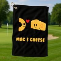 Funny Mac And Cheese Love Food Gift Cool Gift Cute Veggie Gift Tee Golf Towel thumb 1