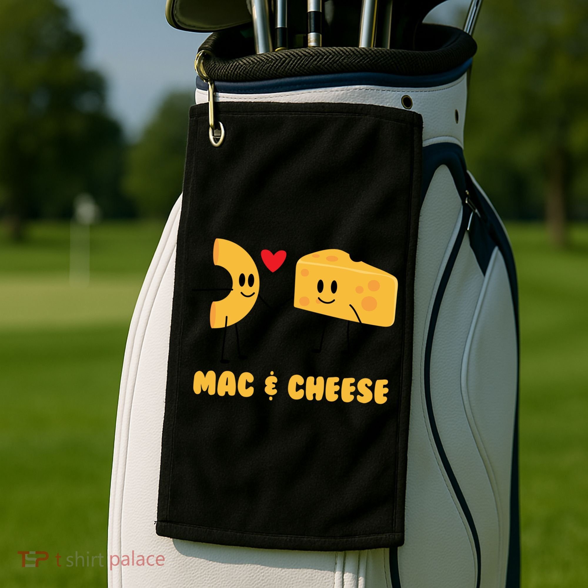 Funny Mac And Cheese Love Food Gift Cool Gift Cute Veggie Gift Tee Golf Towel
