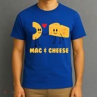 Funny Mac And Cheese Love Food Gift Cool Gift Cute Veggie Gift Tee T-Shirt thumb 3