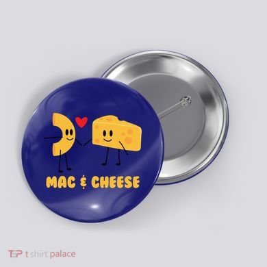 Funny Mac And Cheese Love Food Gift Cool Gift Cute Veggie Gift Tee Button