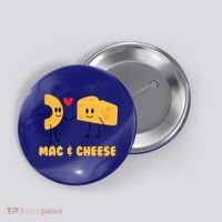 Funny Mac And Cheese Love Food Gift Cool Gift Cute Veggie Gift Tee Button thumb 0